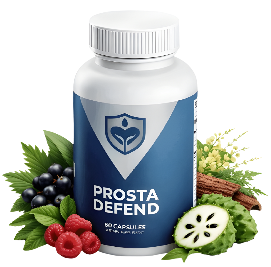 Prosta Defend Bottle and smiling man